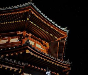 Preview wallpaper pagoda, temple, architecture, night