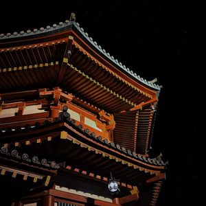 Preview wallpaper pagoda, temple, architecture, night