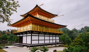 Preview wallpaper pagoda, temple, architecture, trees