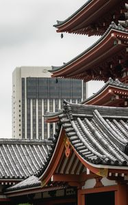 Preview wallpaper pagoda, temple, architecture, roof, japan