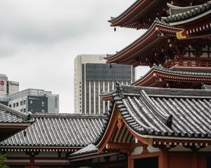 Preview wallpaper pagoda, temple, architecture, roof, japan
