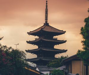 Preview wallpaper pagoda, temple, buildings, china, street