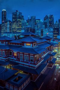 Preview wallpaper pagoda, temple, buildings, city, architecture