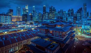 Preview wallpaper pagoda, temple, buildings, city, architecture