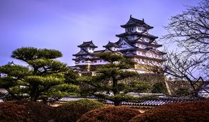 Preview wallpaper pagodas, architecture, trees, asia