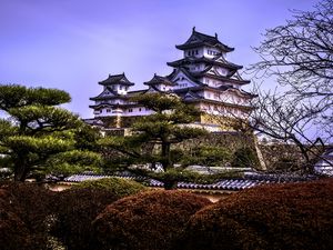 Preview wallpaper pagodas, architecture, trees, asia