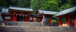 Preview wallpaper pagodas, buildings, steps, architecture, asia