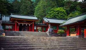 Preview wallpaper pagodas, buildings, steps, architecture, asia