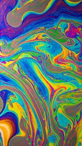 Preview wallpaper paint, abstraction, patterns, colorful, liquid