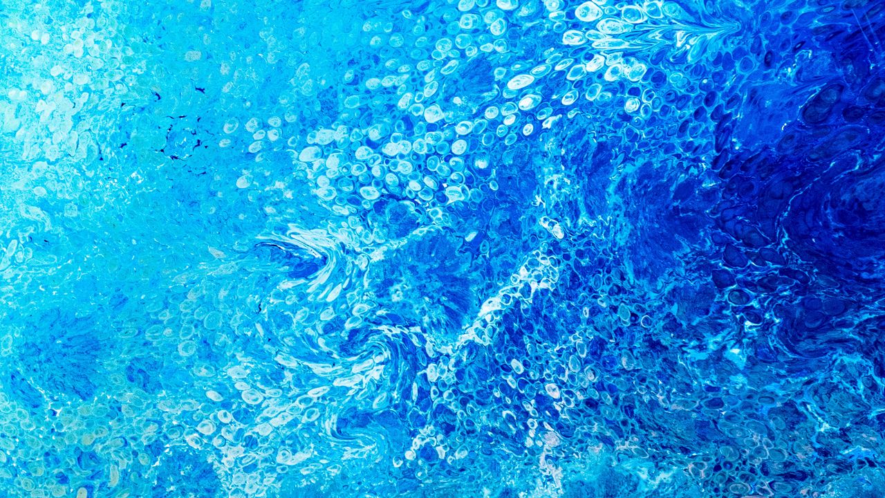 Wallpaper paint, abstraction, stains, blue hd, picture, image