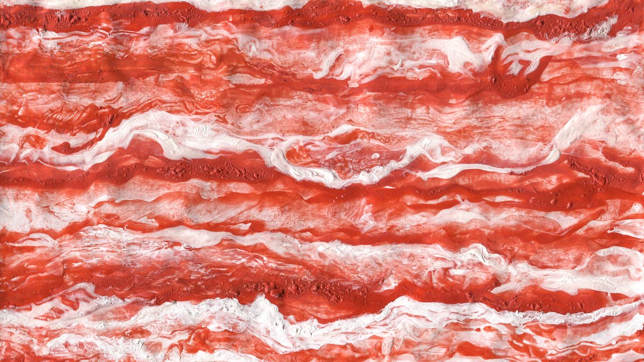 Wallpaper paint, abstraction, texture, red, white
