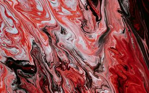 Preview wallpaper paint, acrylic, stains, red, black