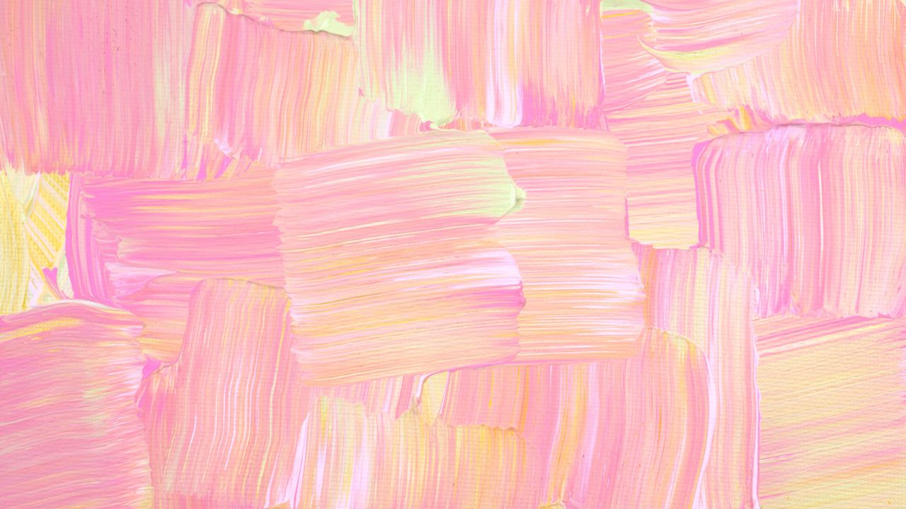 Wallpaper paint, acrylic, strokes, pink, abstraction