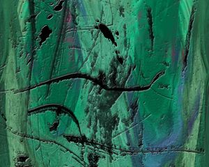 Preview wallpaper paint, blots, canvas, green