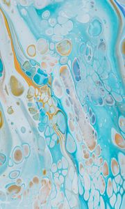 Preview wallpaper paint, blue, stains, liquid