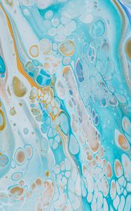 Preview wallpaper paint, blue, stains, liquid