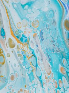 Preview wallpaper paint, blue, stains, liquid