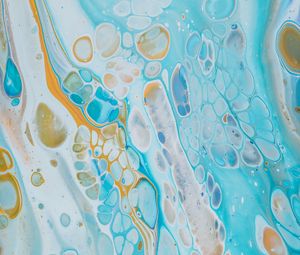Preview wallpaper paint, blue, stains, liquid