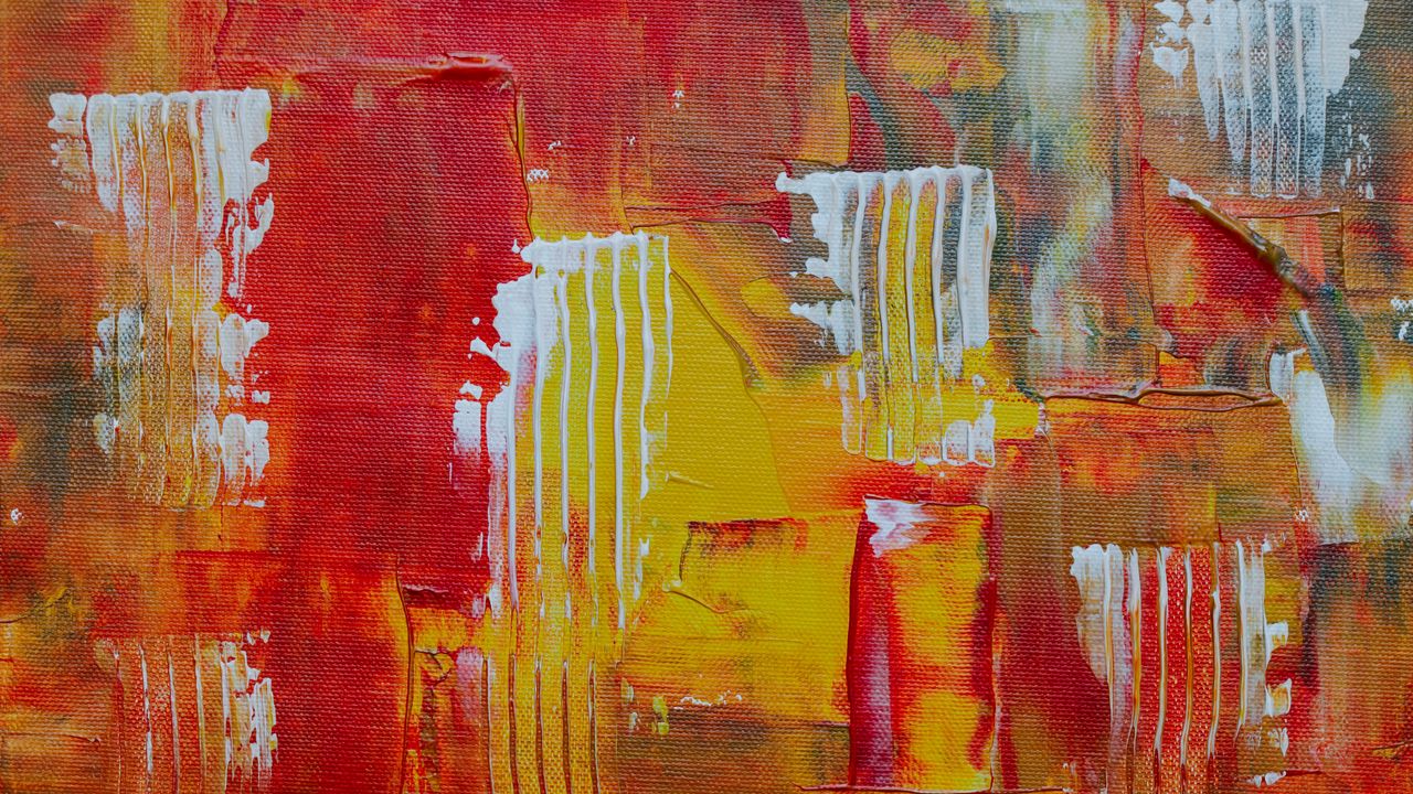Wallpaper paint, brushstrokes, canvas, abstraction, contemporary art