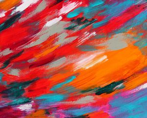 Preview wallpaper paint, brushstrokes, colorful, abstraction, texture