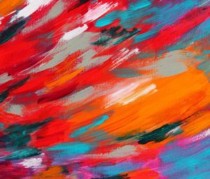 Preview wallpaper paint, brushstrokes, colorful, abstraction, texture