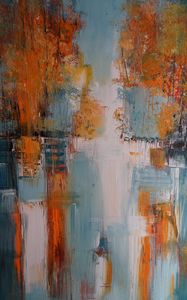 Preview wallpaper paint, brushstrokes, texture, colorful, abstraction