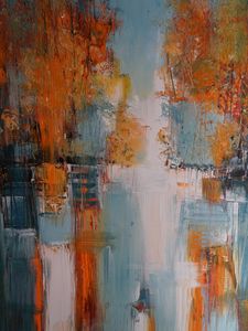 Preview wallpaper paint, brushstrokes, texture, colorful, abstraction