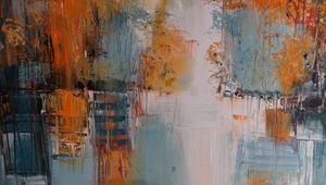 Preview wallpaper paint, brushstrokes, texture, colorful, abstraction