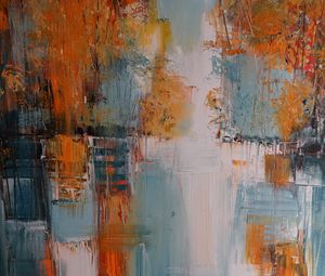 Preview wallpaper paint, brushstrokes, texture, colorful, abstraction