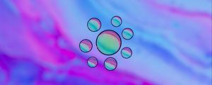 Preview wallpaper paint, bubbles, macro, purple