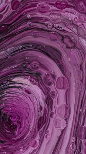 Preview wallpaper paint, bubbles, purple, liquid, abstraction