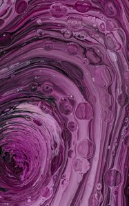Preview wallpaper paint, bubbles, purple, liquid, abstraction