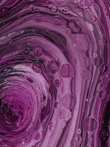 Preview wallpaper paint, bubbles, purple, liquid, abstraction
