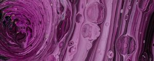 Preview wallpaper paint, bubbles, purple, liquid, abstraction