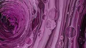 Preview wallpaper paint, bubbles, purple, liquid, abstraction