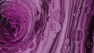 Preview wallpaper paint, bubbles, purple, liquid, abstraction
