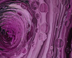 Preview wallpaper paint, bubbles, purple, liquid, abstraction