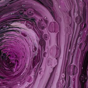 Preview wallpaper paint, bubbles, purple, liquid, abstraction