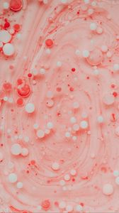 Preview wallpaper paint, bubbles, stains, macro, abstraction, pink