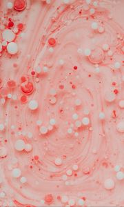 Preview wallpaper paint, bubbles, stains, macro, abstraction, pink