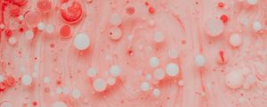 Preview wallpaper paint, bubbles, stains, macro, abstraction, pink