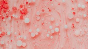 Preview wallpaper paint, bubbles, stains, macro, abstraction, pink