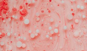 Preview wallpaper paint, bubbles, stains, macro, abstraction, pink