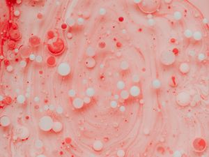 Preview wallpaper paint, bubbles, stains, macro, abstraction, pink