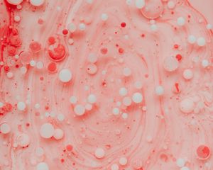 Preview wallpaper paint, bubbles, stains, macro, abstraction, pink