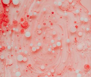 Preview wallpaper paint, bubbles, stains, macro, abstraction, pink