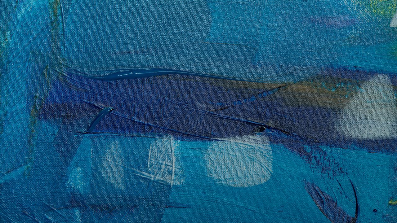 Wallpaper paint, canvas, abstraction, blue