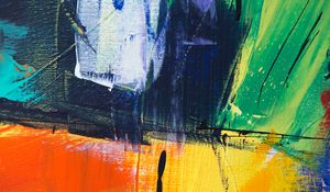 Preview wallpaper paint, canvas, abstraction, colorful, brush strokes