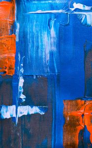 Preview wallpaper paint, canvas, abstraction, blue, art