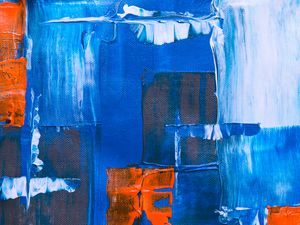 Preview wallpaper paint, canvas, abstraction, blue, art